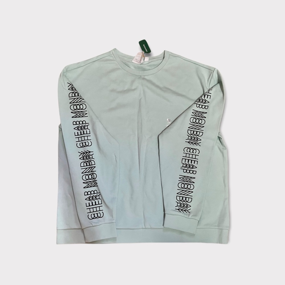 Cheap Monday mint pullover sweater, size L